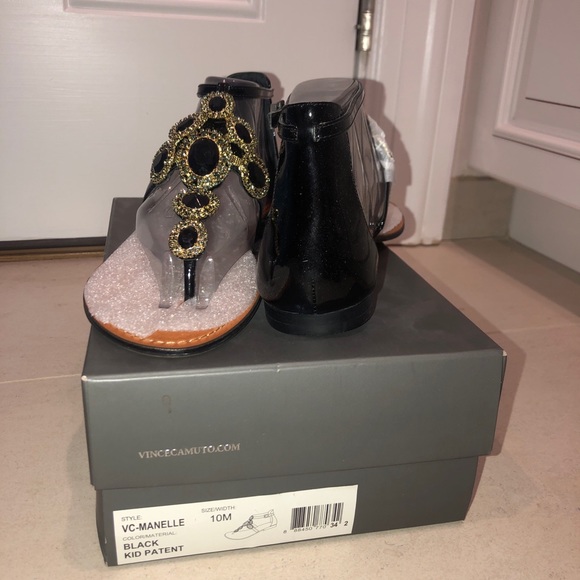 Vince Camuto black sandals - Picture 2 of 2